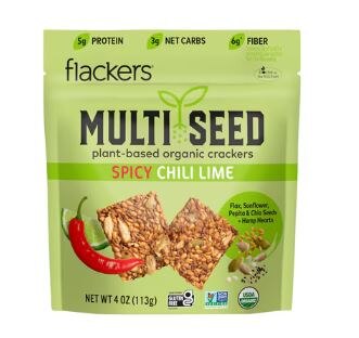 Doctor in the Kitchen Flackers Multi Seed Plant Based Organic Crackers