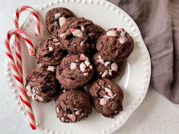Double Chocolate Candy Cane Cookies