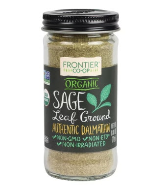 Frontier Co-Op Organic Sage Leaf Ground -- 0.8 oz