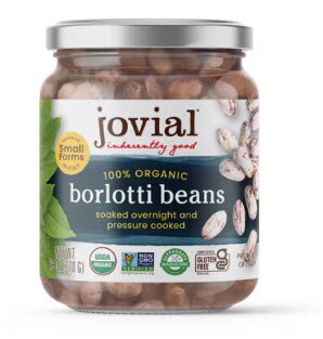 Jovial Organic Borlotti Beans -- 13 oz