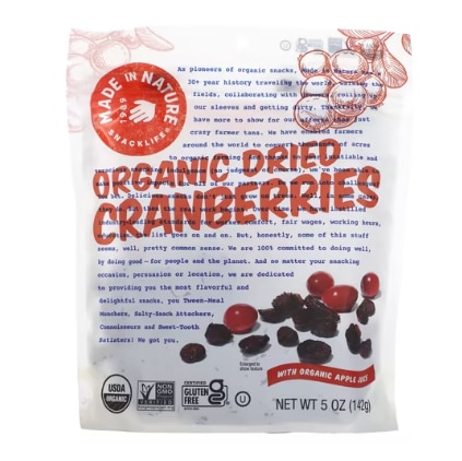 Made In Nature Organic Dried Cranberries