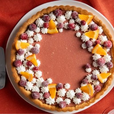 Orange and Cranberry Tart