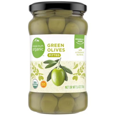Simple Truth Organic Green Olives Pitted