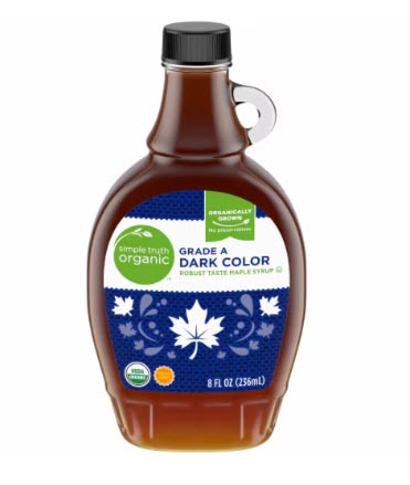 Simple Truth Organic Maple Syrup Grade A Dark Color -- 8 fl oz
