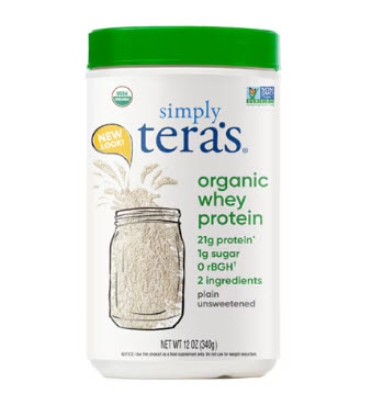 Simply Tera's Organic Whey Protein Unsweetened -- 12 oz