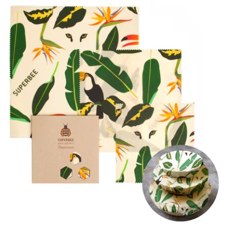 Superbee Reusable Beeswax Wrap Set