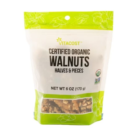 Vitacost Certified Organic Walnuts Halves & Pieces