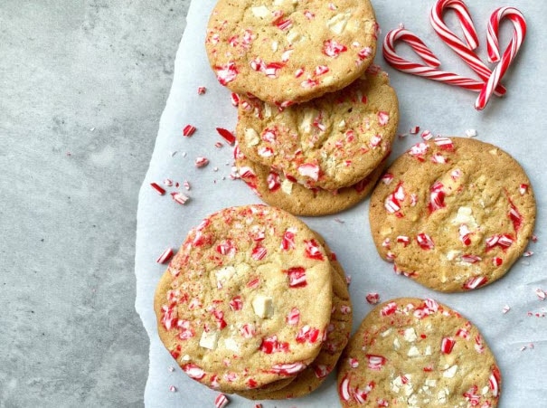 White Chocolate Peppermint Cookies
