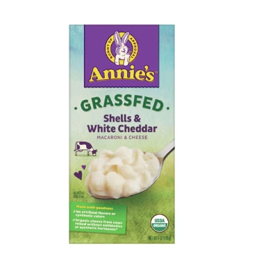 Annie's Homegrown Organic Grass Fed Shells & White Cheddar Macaroni & Cheese