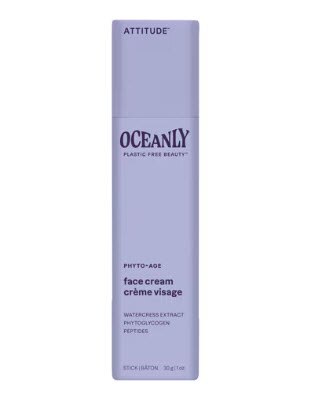 Attitude Oceanly Phyto-Age Anti-Aging Solid Face Cream with Peptides -- 1 oz