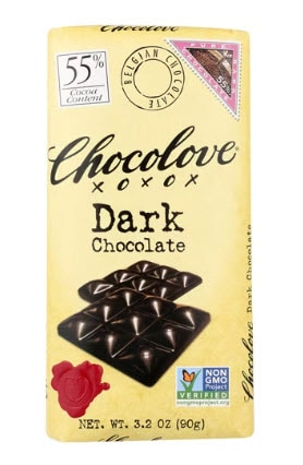 Chocolove Dark Chocolate Bar 55% Original -- 3.2 oz