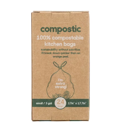 Compostic Trash Bags Compostable Extra Strong 3 Gallon