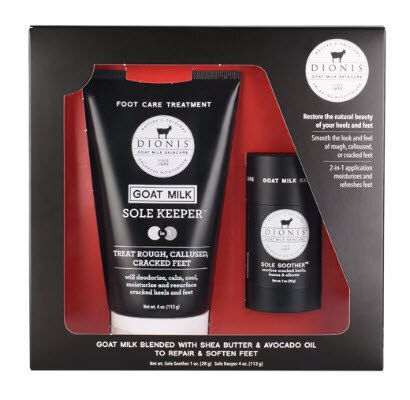 Dionis Goat Milk Skincare - Foot Care Goat Milk Treatment Set - 2 Pc -- 1 Set