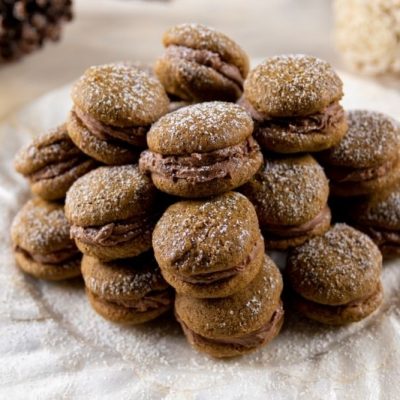 Gluten-Free Gingerbread Cookies With Chocolate Cream Cheese Frosting (Vegan)