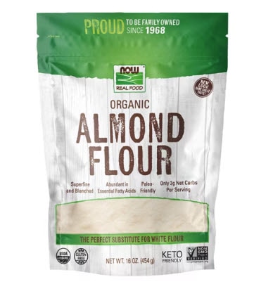 NOW Organic Almond Flour Superfine -- 16 oz