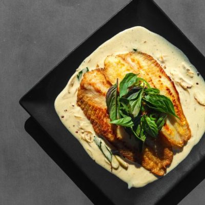 Pan-Seared Swai Fish Fillets in Coconut Sauce