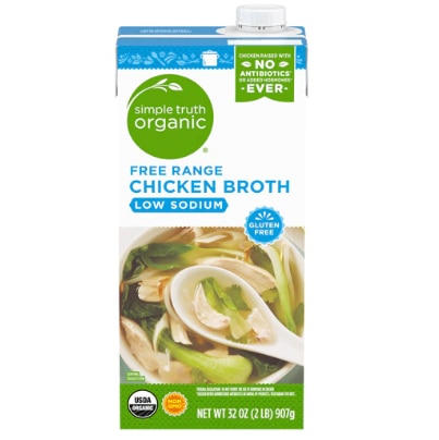 Simple Truth Organic Low Sodium Free Range Chicken Broth