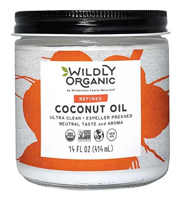 Wildly Organic Refined Coconut Oil -- 14 fl oz