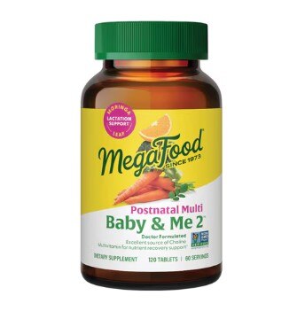 MegaFood Baby & Me 2 Postnatal Multivitamin for Breastfeeding Moms