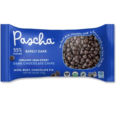 Pascha 55% Cacao Semi-Sweet Organic Dark Chocolate Chips