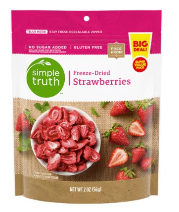 Simple Truth Gluten Free Freeze-Dried Strawberries -- 2 oz