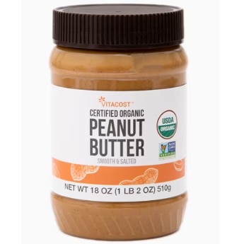 Vitacost Certified Organic Peanut Butter