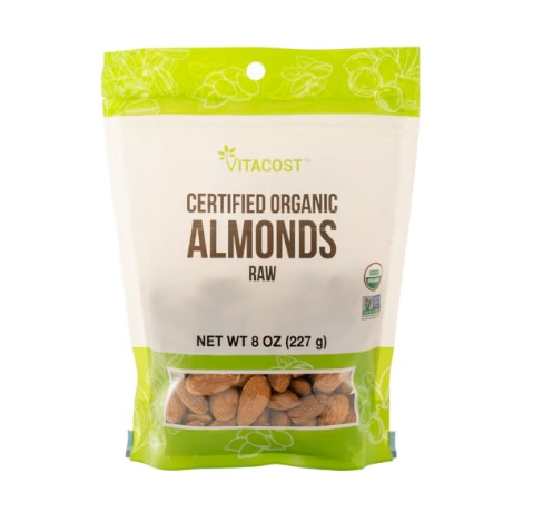 Vitacost Certified Organic Raw Almonds Raw