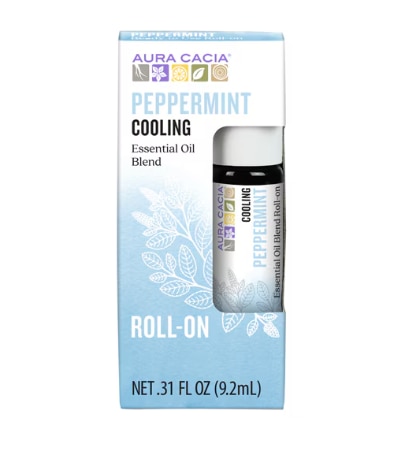 Aura Cacia Essential Oil Blend Cooling Roll-On Peppermint