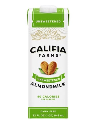 Califia Farms Dairy Free Unsweetened Almond Milk -- 32 fl oz