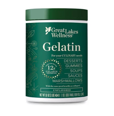 Great Lakes Wellness Grass-Fed Bovine Gelatin Unflavored -- 16 oz