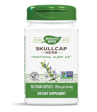 Nature's Way Scullcap Herb - Traditional Sleep Aid -- 850 mg Per Serving - 100 Vegan Capsules