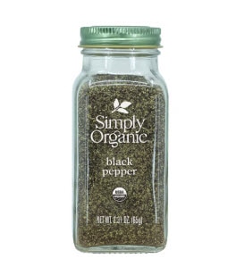 Simply Organic Black Pepper -- 2.31 oz