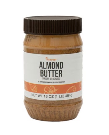 Vitacost Gluten Free Almond Butter Smooth Unsalted -- 16 oz