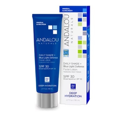Andalou Naturals Deep Hydration Daily Shade + Blue Light Defense SPF 30