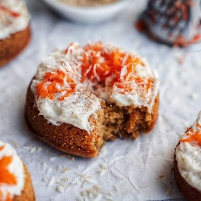 Baked Carrot Cake Donuts (Vegan)