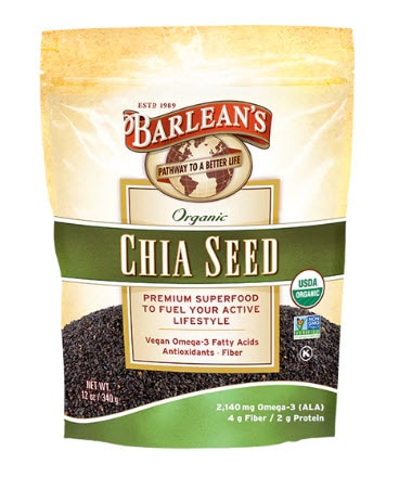 Barlean's Organic Chia Seeds -- 12 oz