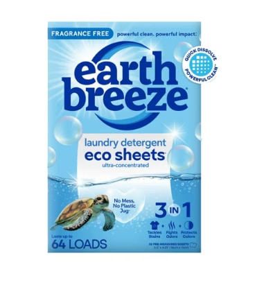 Earth Breeze Laundry Detergent Eco Sheets