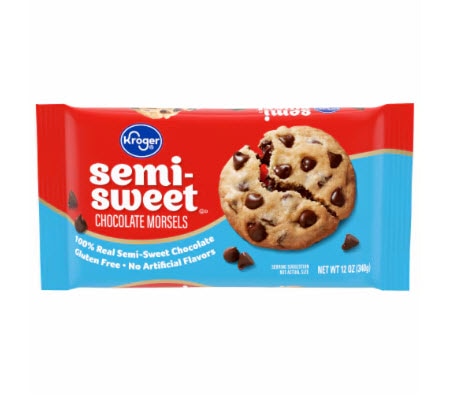 Kroger Semi-Sweet Chocolate Chips -- 12 oz