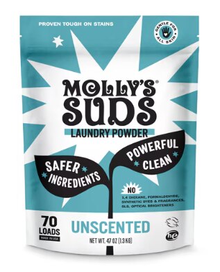 Molly's Suds Free & Clear Laundry Powder Ultra Concentrated Unscented