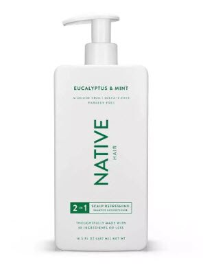 Native 2 In 1 Scalp Refreshing Shampoo & Conditioner Eucalyptus & Mint -- 16.5 fl oz