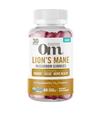 OM Mushrooms - Lion's Mane Mushroom Gummies Strawberry