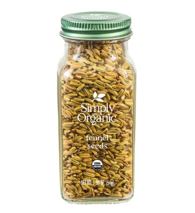 Simply Organic Fennel Seeds -- 1.9 oz