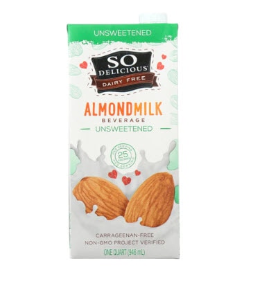 So Delicious Dairy Free Almond Milk Unsweetened -- 32 fl oz