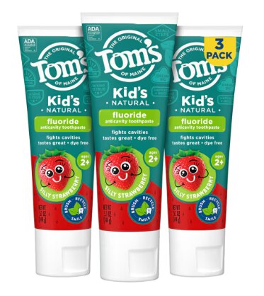 Tom's of Maine Children's Natural Fluoride Toothpaste Silly Strawberry Tom's of Maine Children's Natural Fluoride Toothpaste Silly Strawberry
