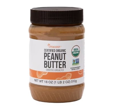 Vitacost Certified Organic Non-GMO Peanut Butter