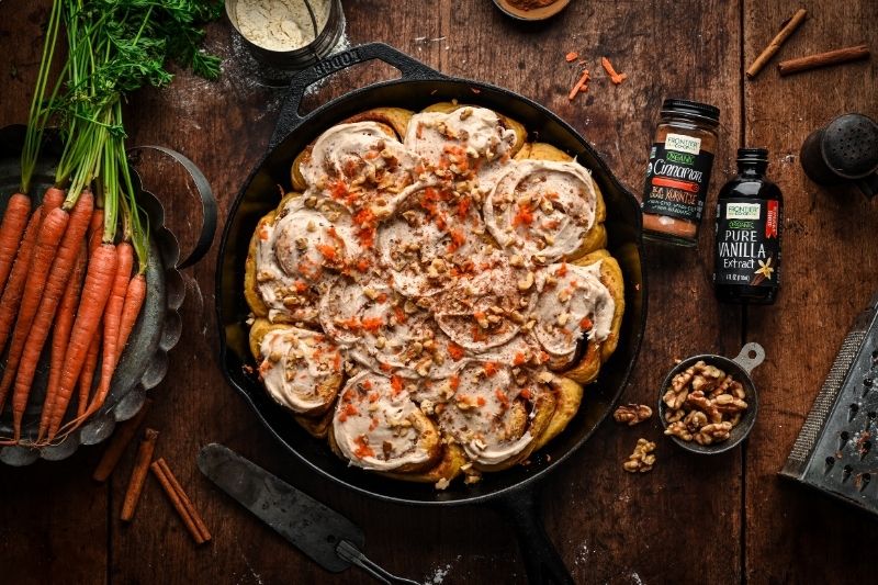 Carrot Cake Breakfast Rolls