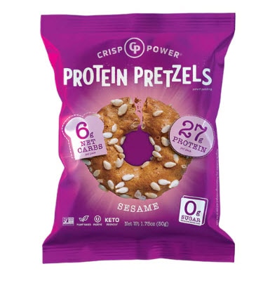 Crisp Power Protein Pretzels Sesame