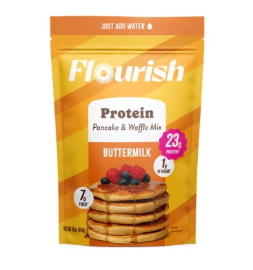 Flourish Protein Pancake Mix Buttermilk -- 16 oz