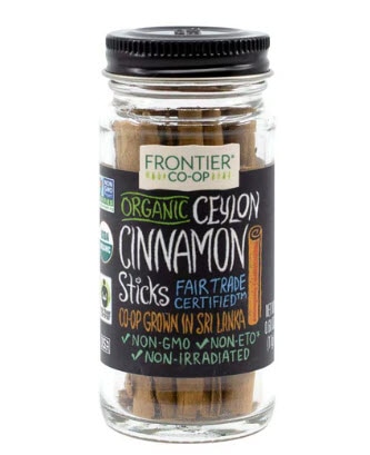 Frontier Co-Op Ceylon Cinnamon Sticks Organic Fair Trade Certified -- 0.6 oz