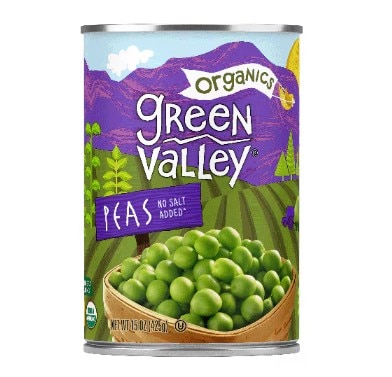 Green Valley Organic Peas No Salt Added